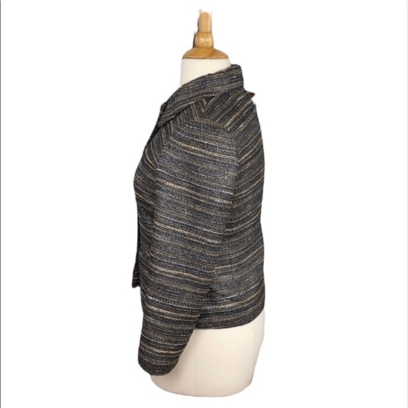 Chico’s Brown Foiled Tweed Jacket - Picture 10 of 15